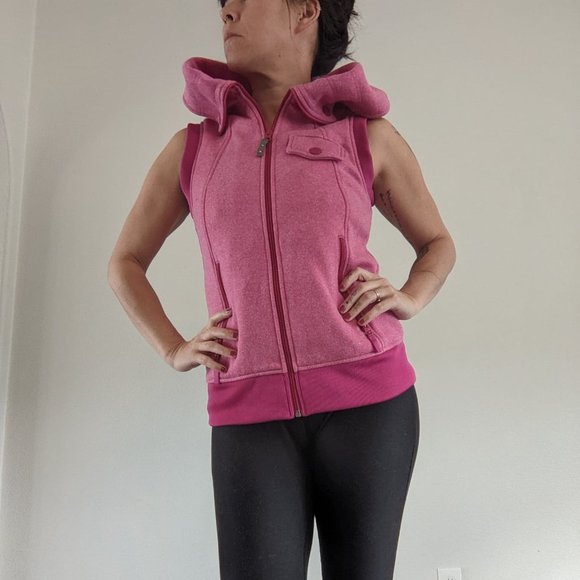 Burton Dryride fleece hooded vest. Size S - Picture 3 of 5